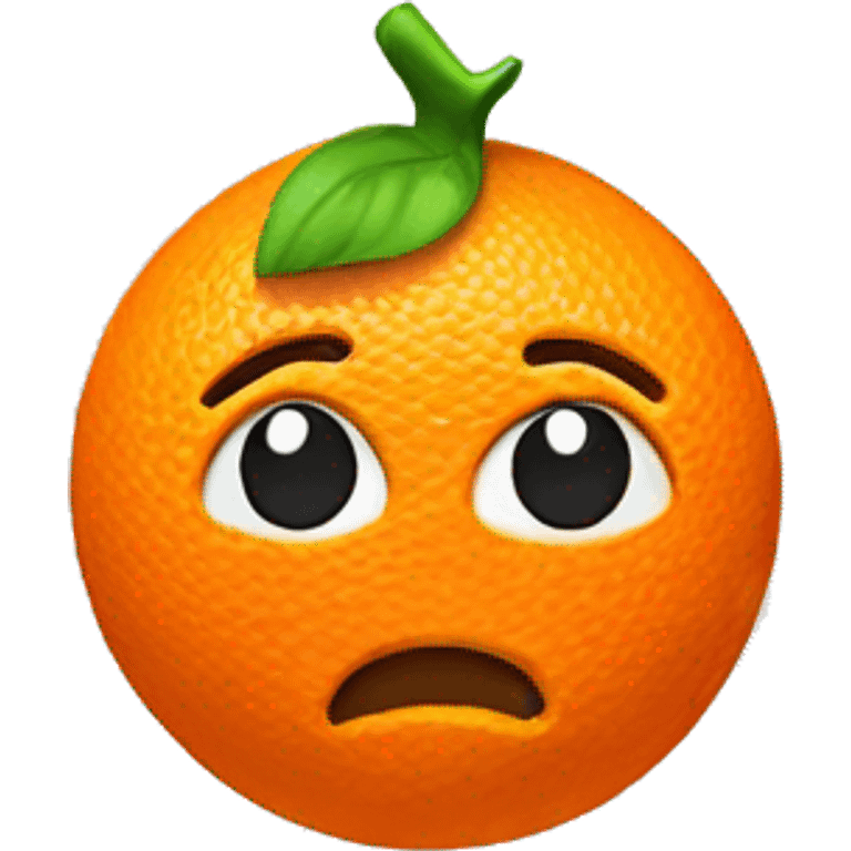 3D Orange  emoji