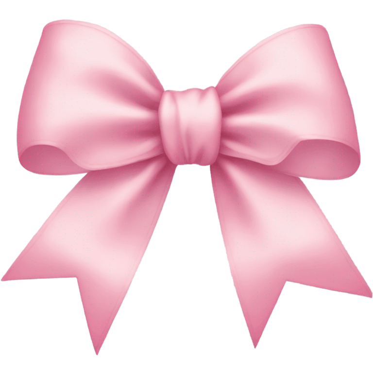 light pink ribbon bow emoji