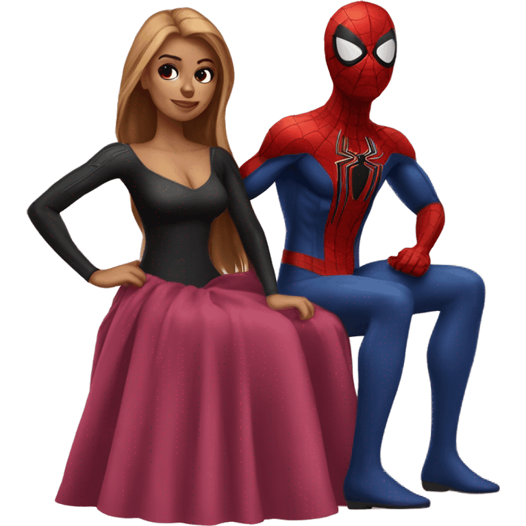 spider-man with his girlfriend emoji