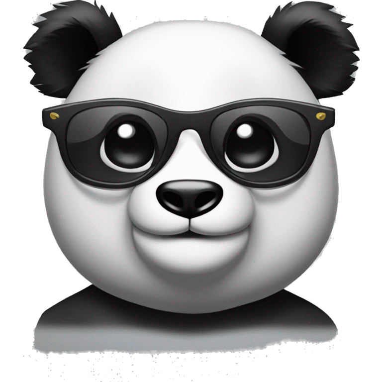 Panda con gafas  emoji