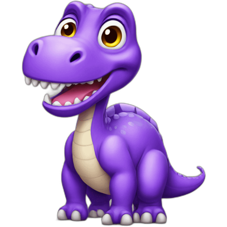 Purple dinosaur emoji