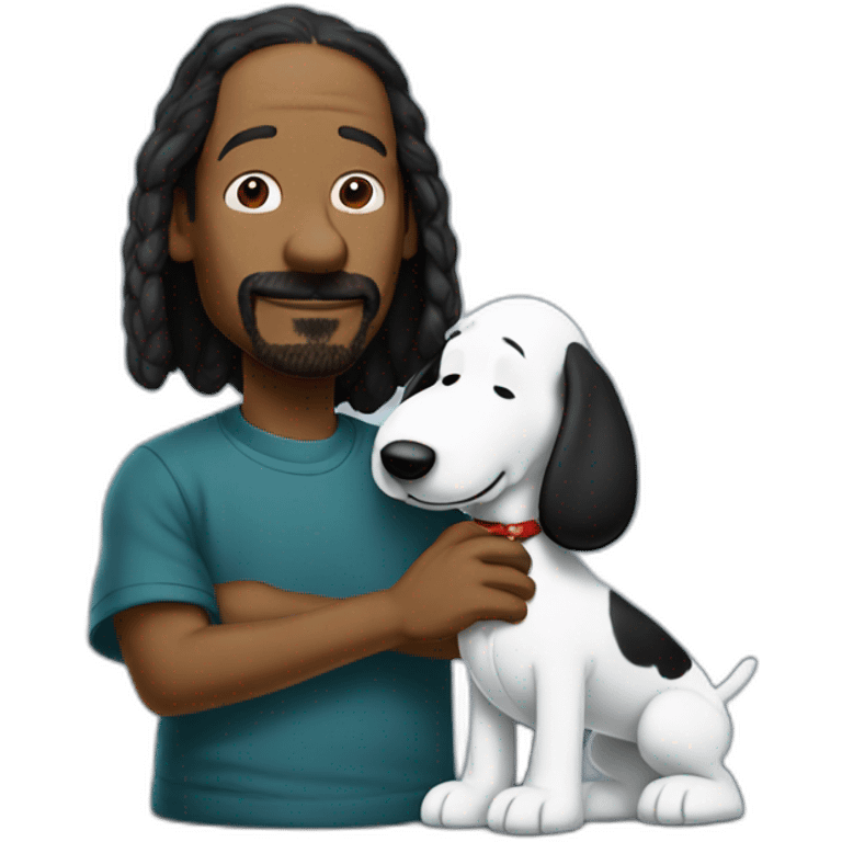 Snoopy with snoop dog emoji