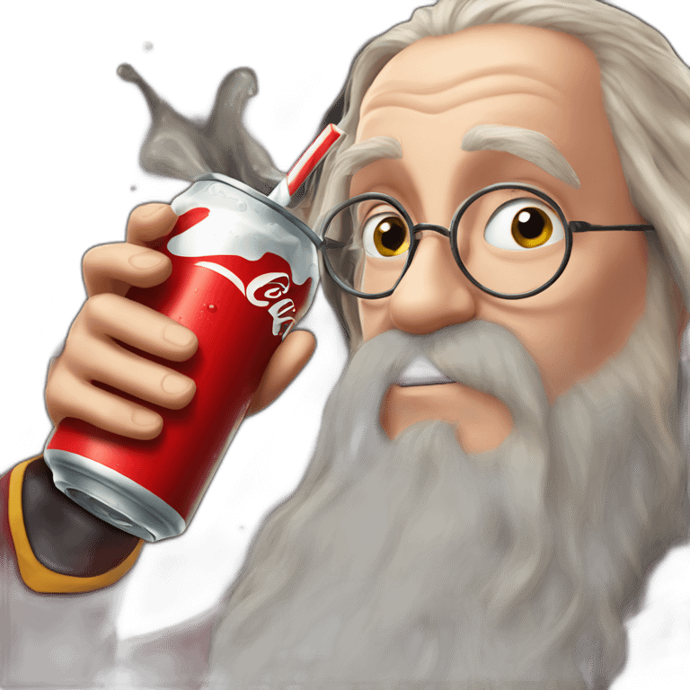 harry potter drinking coca cola emoji