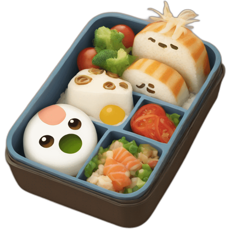 bento box on the theme of chihiro emoji