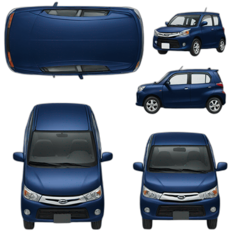 daihatsu atrai dark blue color emoji