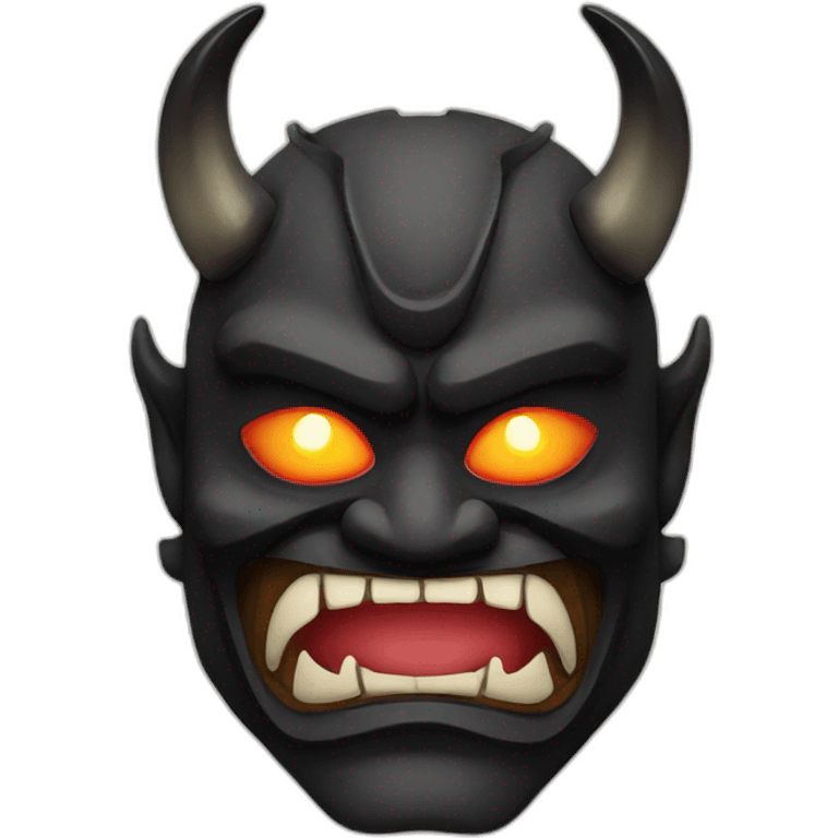 black japanese oni mask emoji