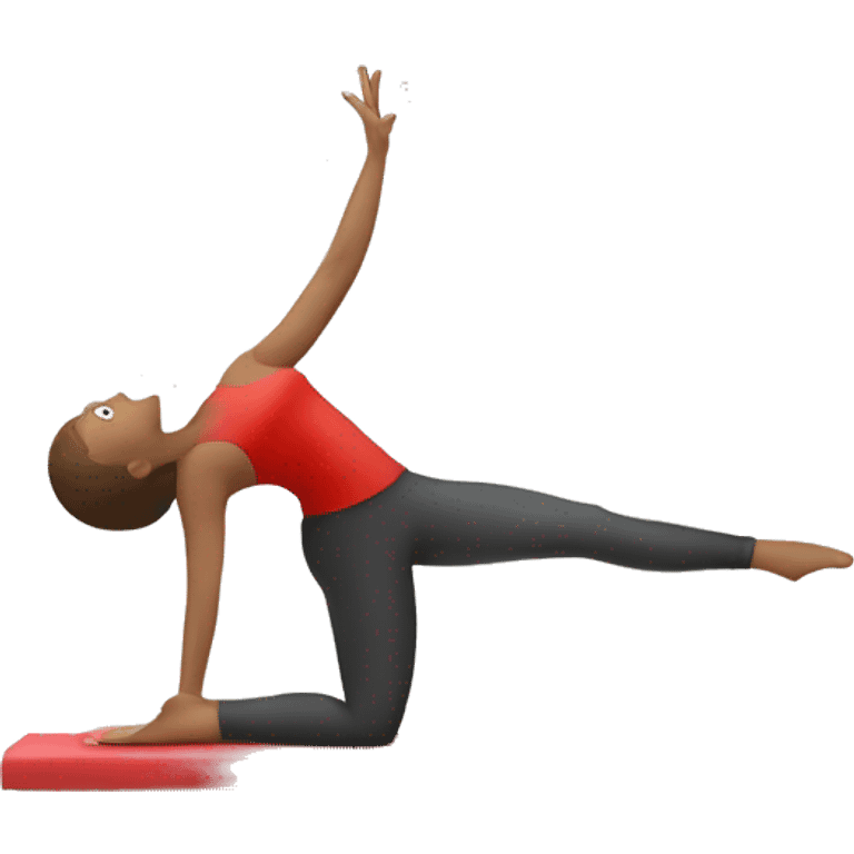 Pilates with red  emoji