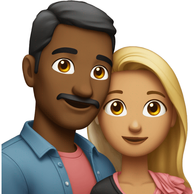 Pareja besándose emoji