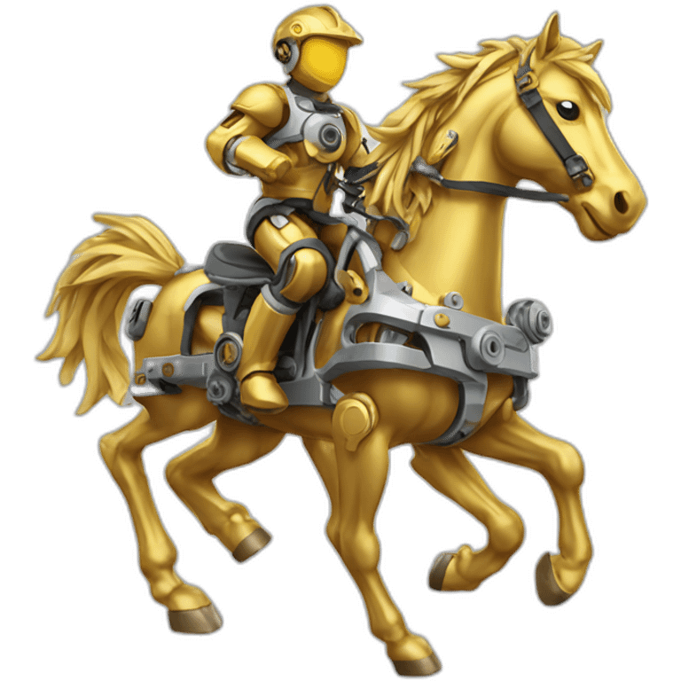 Mechanical Engineering running golden horse emoji