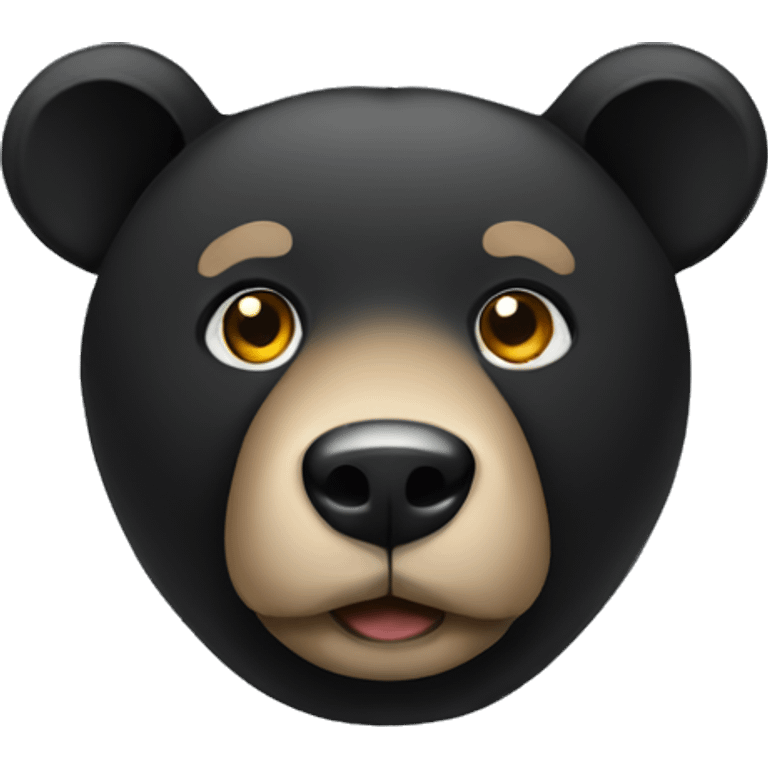 animal oso negro emoji