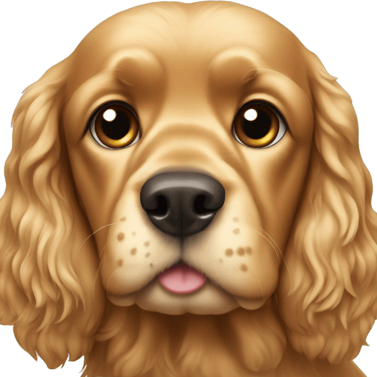 Golden cocker spaniel emoji