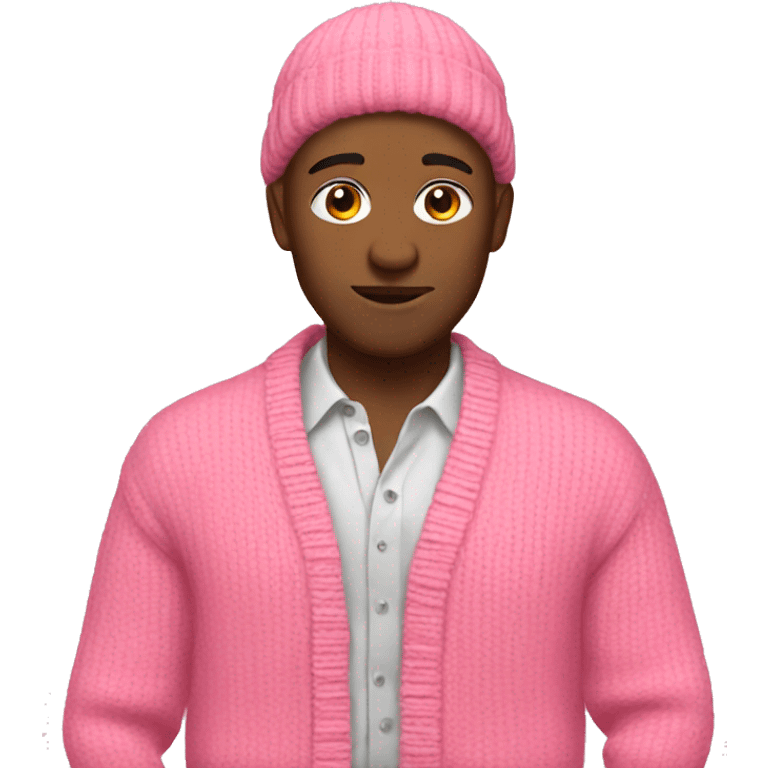 Pink cardigan emoji