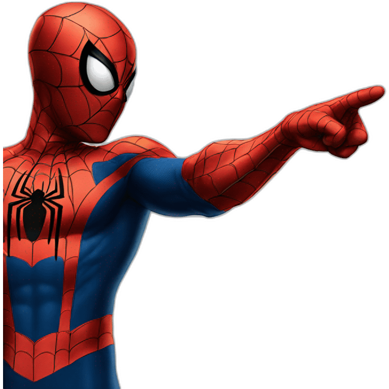 spiderman pointing fingers meme emoji