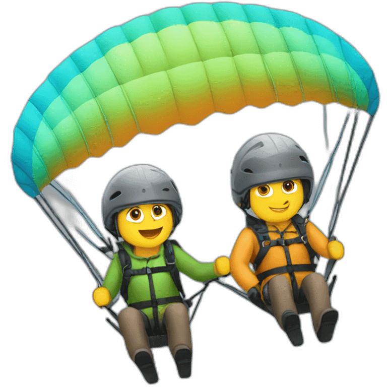 Parapente tandem emoji