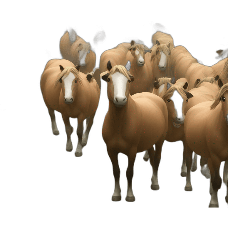 hosr herd at gallop emoji