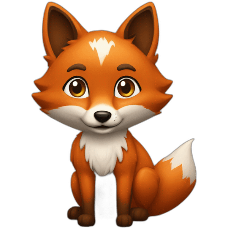 Foxy riéndose a carcajadas emoji