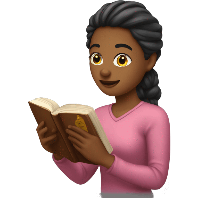 Romance book reader emoji