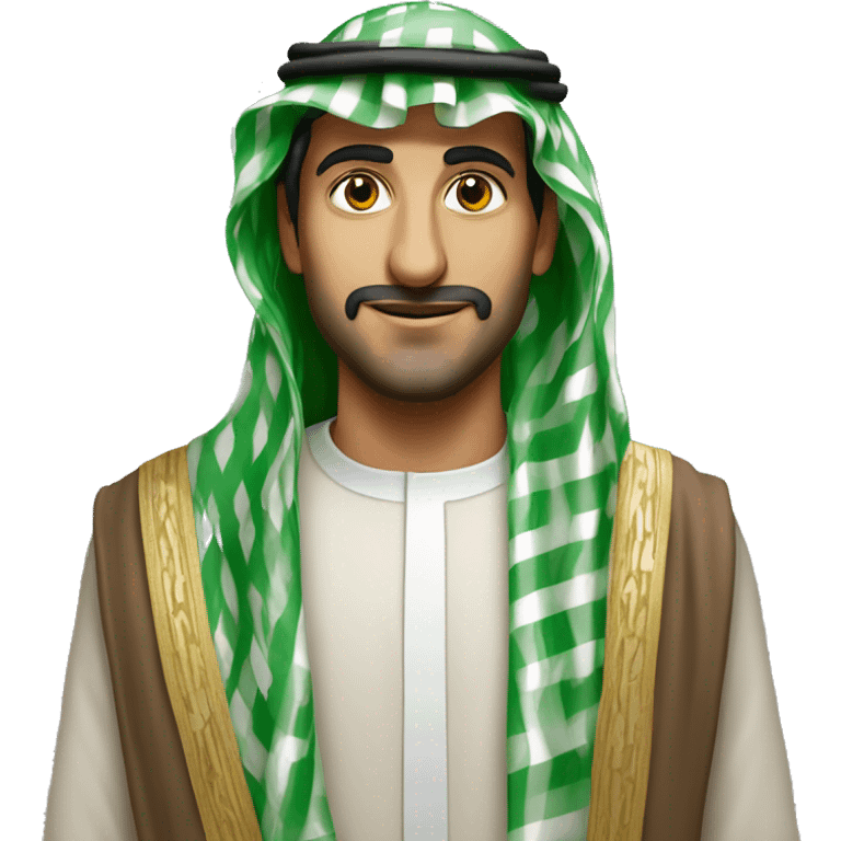 Faisal of Saudi Arabia photorealistic emoji