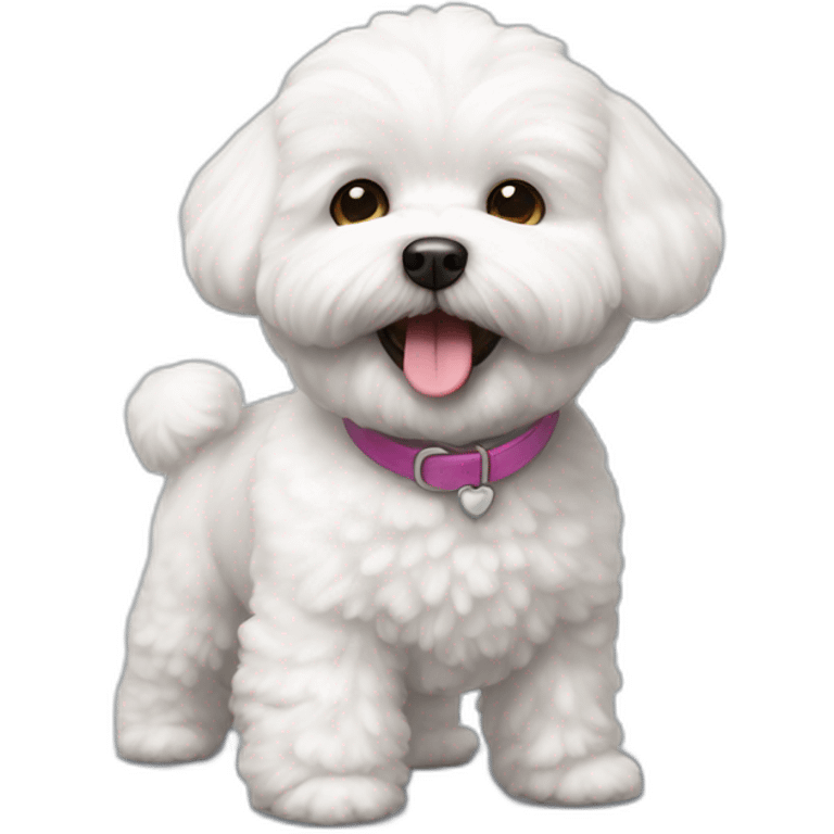 bichon frise happy emoji