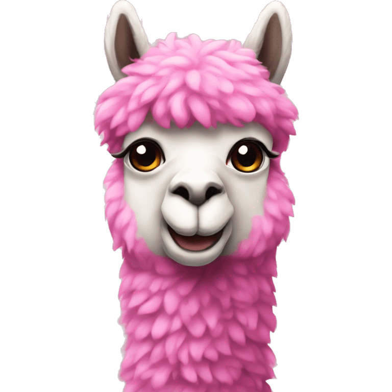 Pink Alpaca  emoji