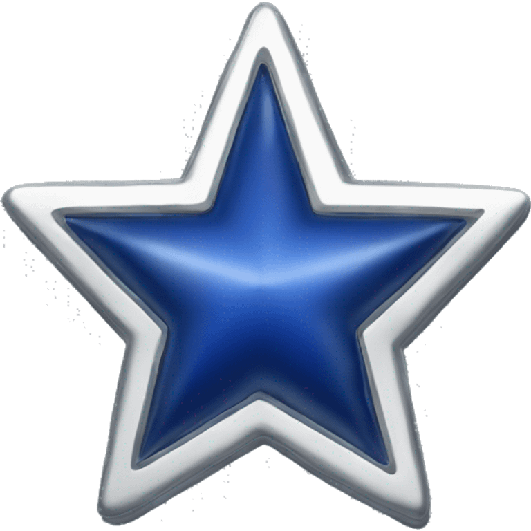 Christmas tree-silver star-dark blue ornaments  emoji