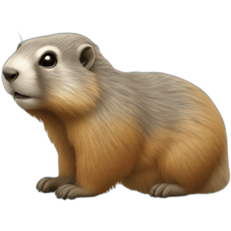 marmotte fleur emoji