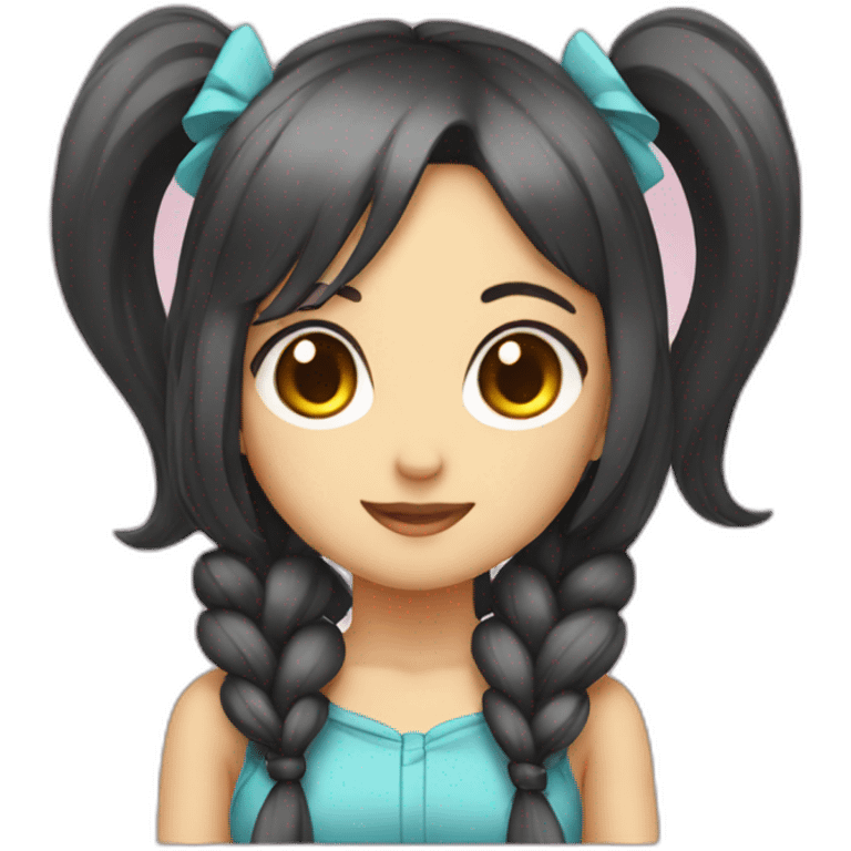 twin tail Gal emoji