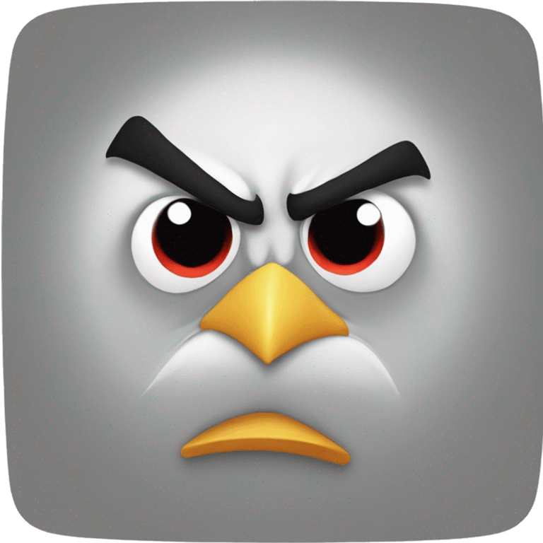 Angry bird emoji