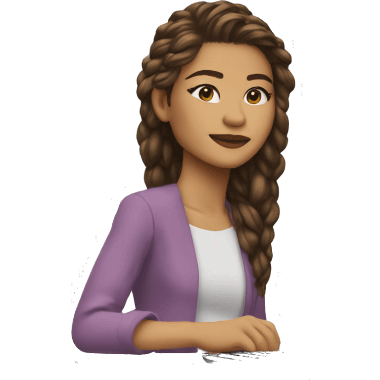 zendaya con un computador emoji