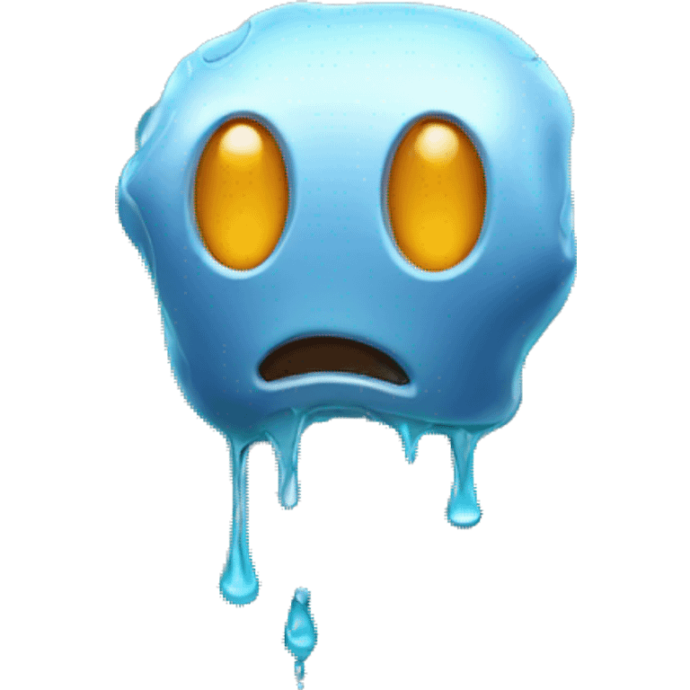 melting robot face emoji