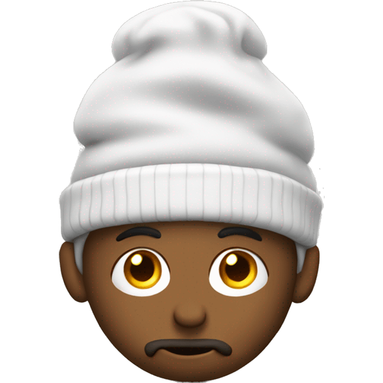 thinking man with socks on his head emoji