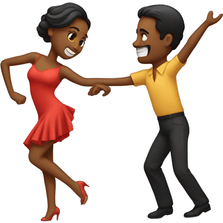 a couple dancing salsa emoji