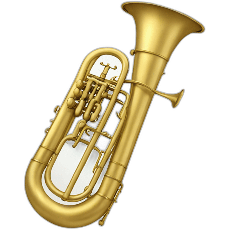 insignia de un trombon dorado emoji