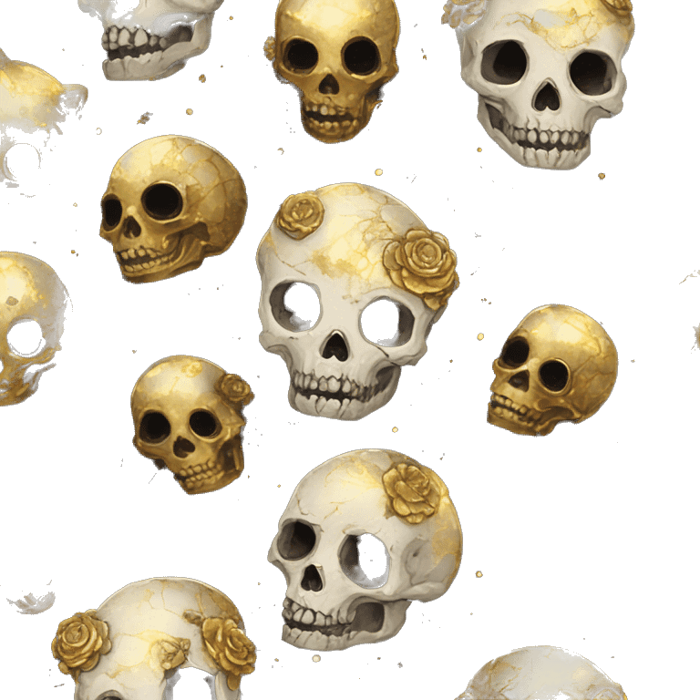 iridescent kintsugi fluffy zombie black brown gold dog fox head zombie skull skeleton gold mechanical nebula galaxy stars colorful flowers fairy lights vintage zombie emoji