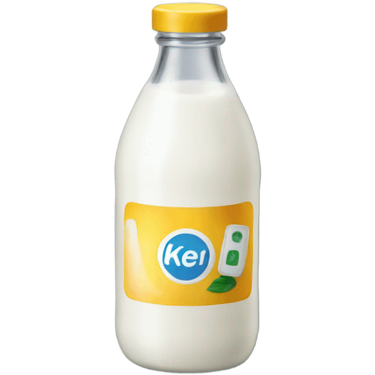 a bottle of kefir drink emoji