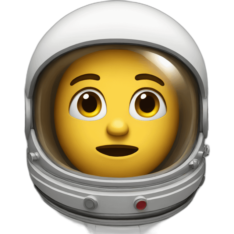 an astronaut thinking face emoji