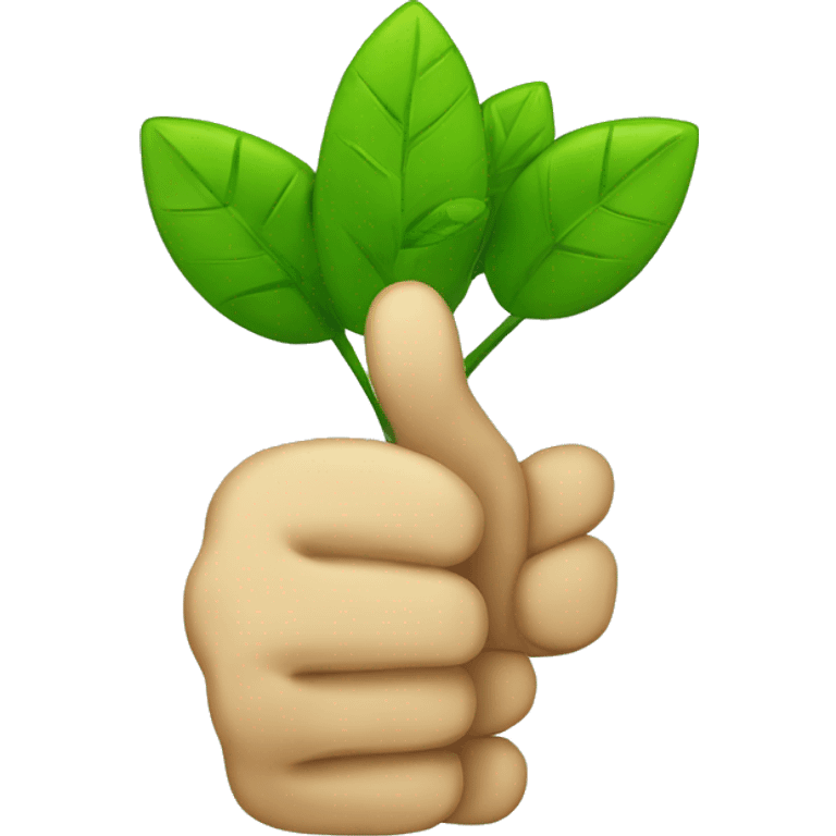 Literal green thumbs up  emoji