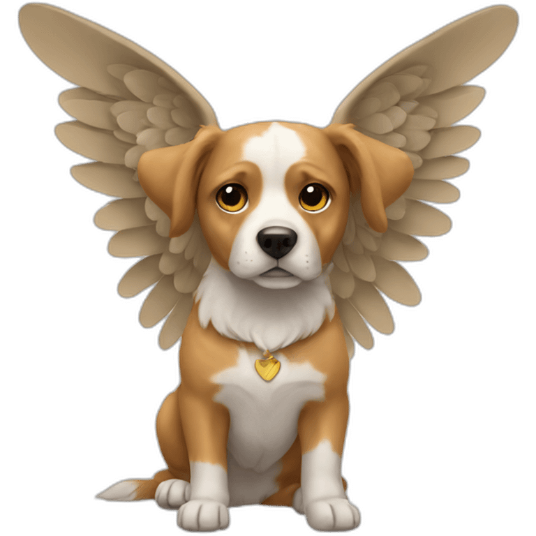 A dog with wings emoji