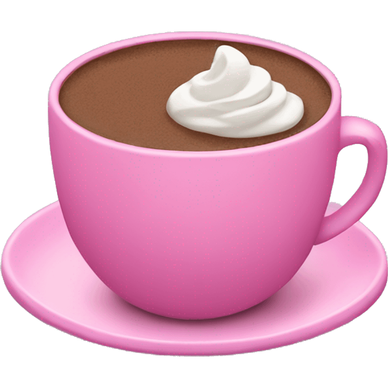 pink cup hot chocolate emoji