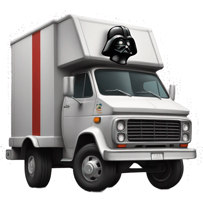 1976 Darth Vader long mail delivery truck emoji