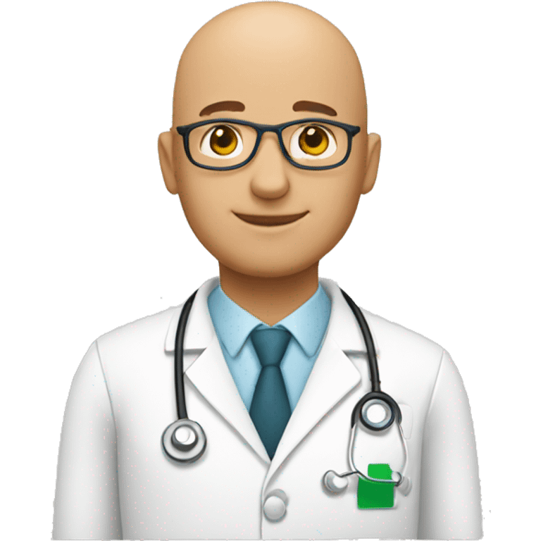 Bald doctor male emoji