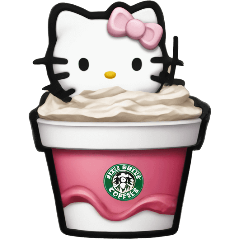 hello kitty starbucks emoji