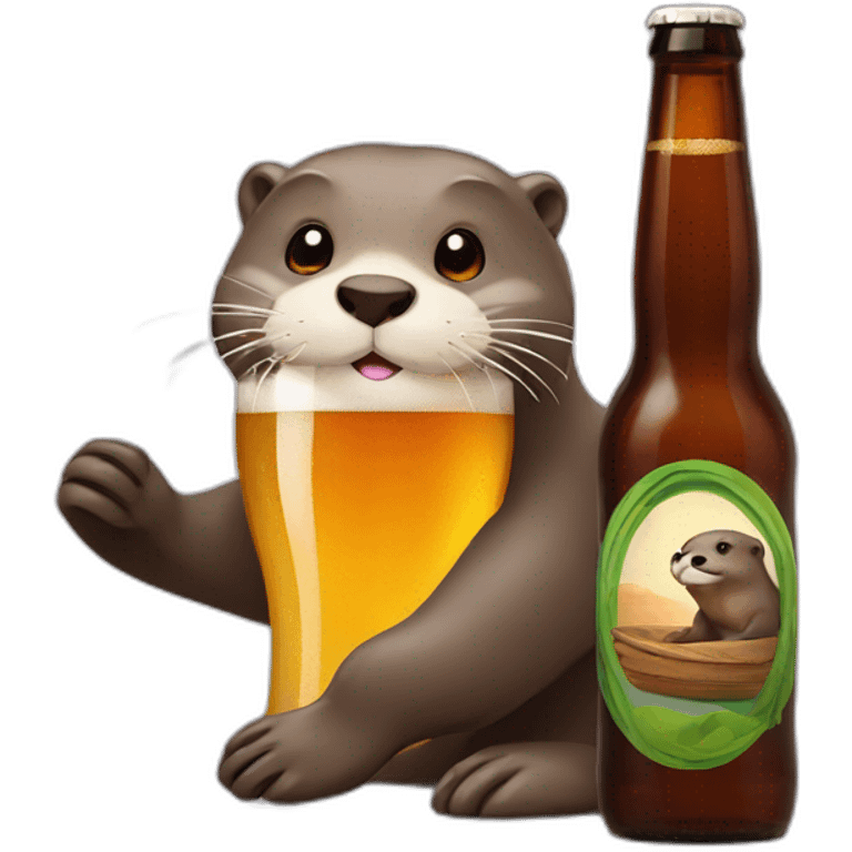 otter beer emoji