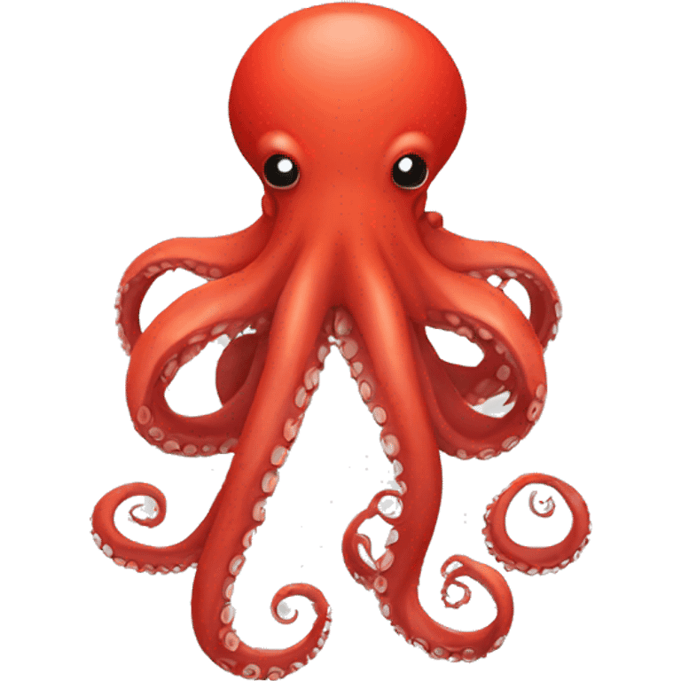 red cartoon octopus meditating emoji