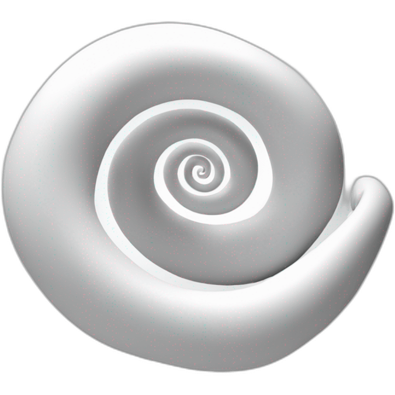 white 3d spiral emoji