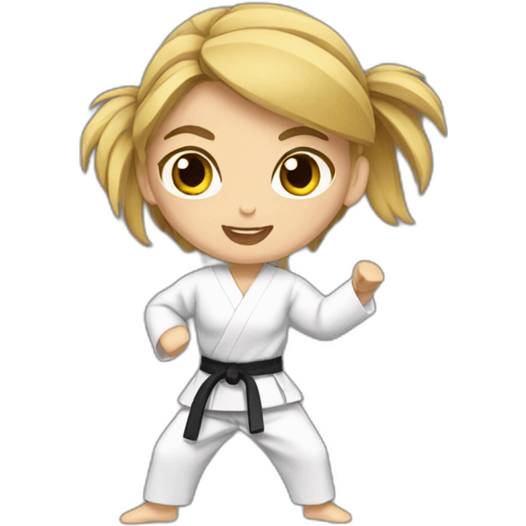 karate girl emoji