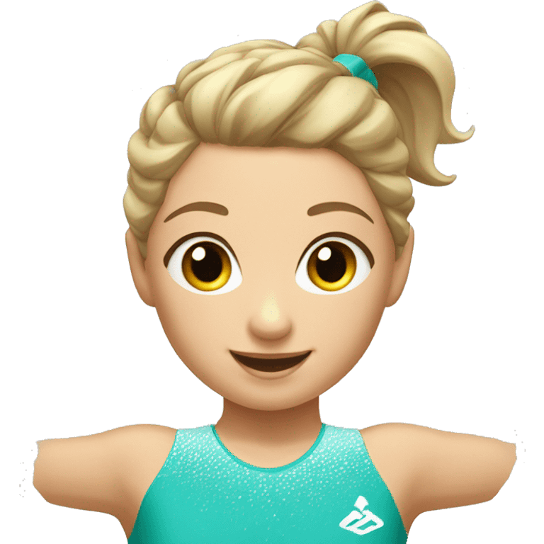 summer olympics girl beam gymnastics emoji