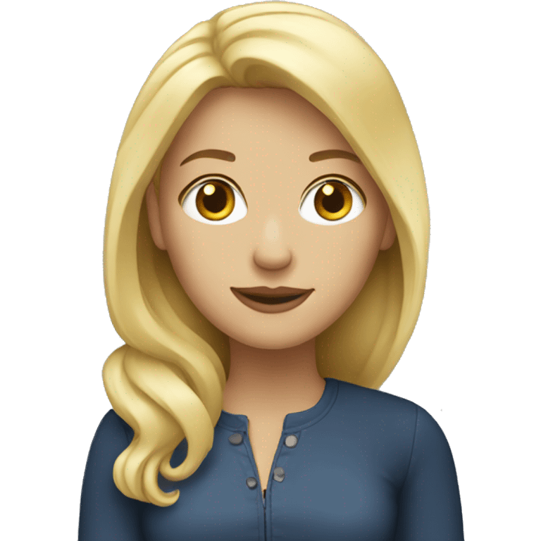 blonde white woman emoji