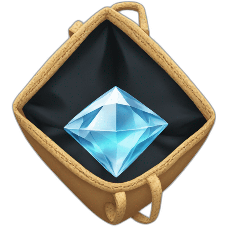 Diamond in a bag emoji