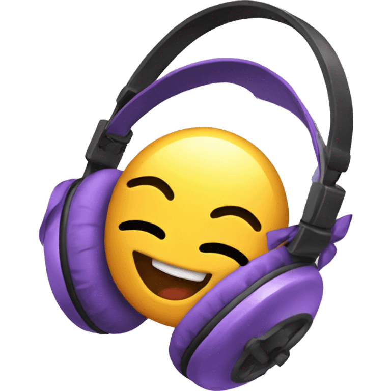 Headphones with bows emoji